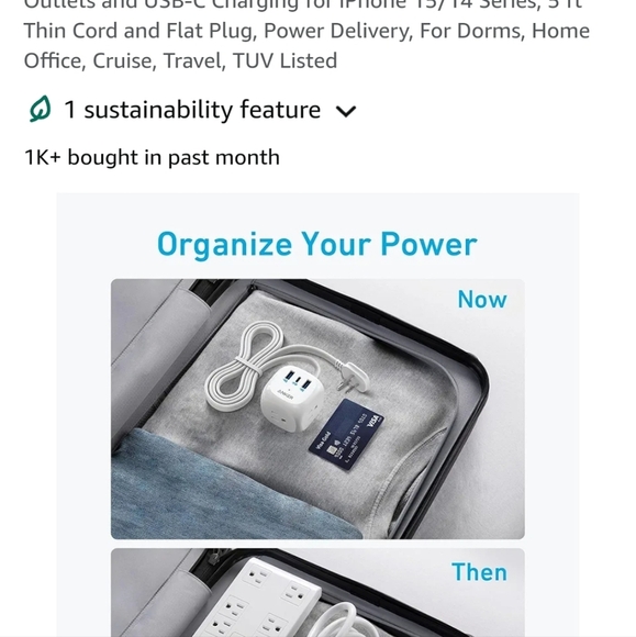 Anker series 3 charging strip open box - Picture 4 of 7